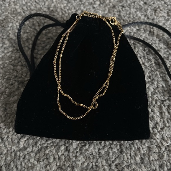 3/$25 Gold Small Beaded Chain Necklace - Picture 4 of 4